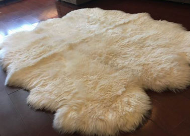 Китай Шерсти Мерино половика овчины длинных волос белые австралийские для ходов живущей комнаты поставщик