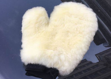 Китай Беж перчатки мытья неподдельного автомобиля шерстей перчатки мойки овчины толстого детализируя поставщик