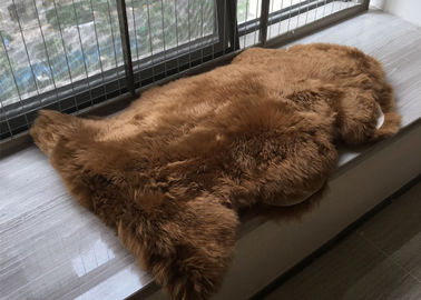 Китай Реальная овчина темный Браун Австралии покрасила толстый длинный половик ковра шерстей Австралии поставщик