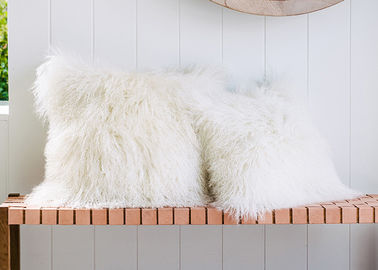 Китай Овчина монгольской подушки хода ламбскин белой неподдельная с естественными скручиваемостями поставщик
