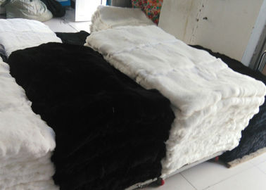 Китай Плотность изготовленного на заказ реального мягкого меха кожи кролика Рекс Вашабле тяжелая для неподдельного одеяла поставщик