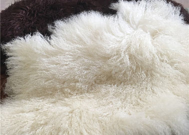 Китай Мех Материрал длинных шерстей овец волос естественных курчавых монгольское белое для хода кровати поставщик