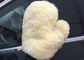 Беж перчатки мытья неподдельного автомобиля шерстей перчатки мойки овчины толстого детализируя поставщик