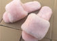 Розовые/серые дамы раскрывают тапочки овчины пальца ноги с мягкой резиновой подошвой поставщик