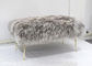 Крышка тахты шерстей неподдельного монгольского меха овечки Тибета вьющиеся волосы меха естественного длинная поставщик