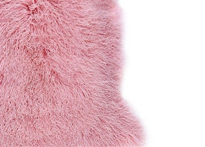 Сокращение половика овчины розового вьющиеся волосы дополнительное большое удобное анти- для домашнего пола