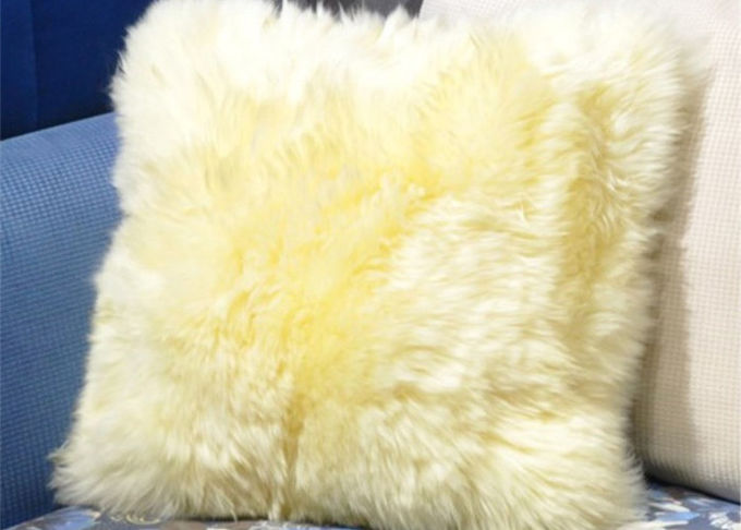 Подушка сидения Ламбсвоол домашнего автомобиля декоративная теплая с покрашенными шерстями срезанными Мерино