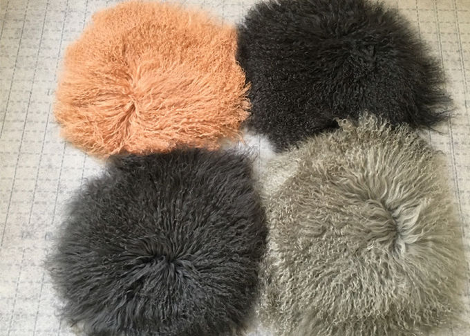 Ткань меха реального монгольского тибетского меха овечки новая монгольская для подушки хода