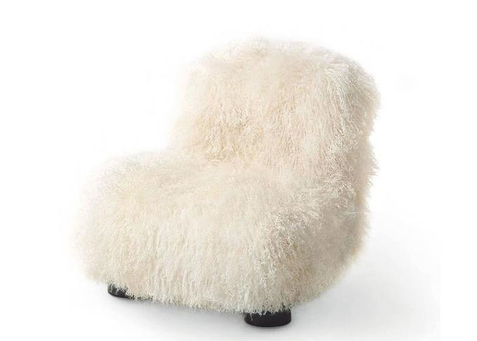 Выполненные на заказ роскошные длинные волосы реальная монгольская крышка плиты меха для кресла