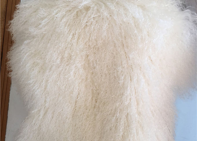 Ход кровати одеяла Ламбсвоол длинного хода меха овец волос курчавого монгольский тибетский