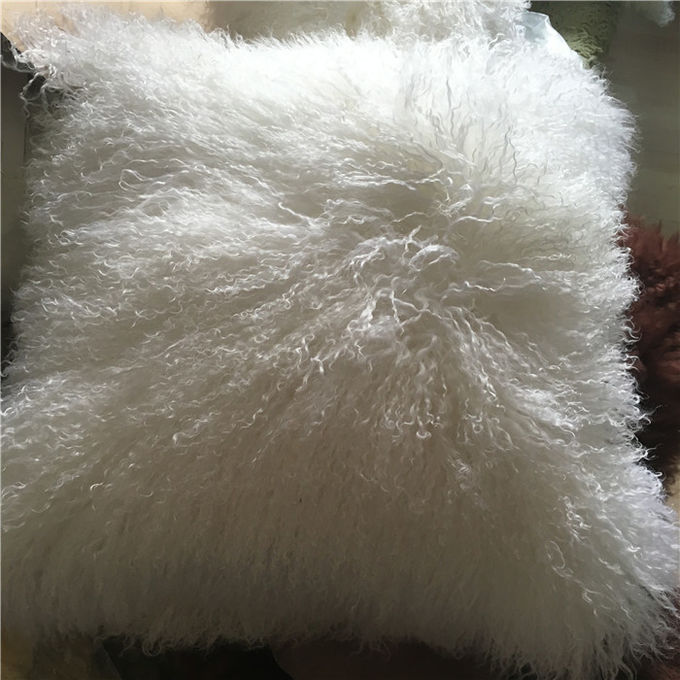 Подушка хода подушки хода меха овечки монгольской подушки меха декоративной монгольская чистая монгольская