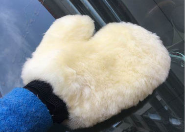Китай Сливк шерстей Мерино перчатки мойки овчины перчатка мойки овчины чистой белая поставщик