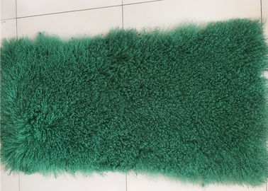 Китай Темная ая-зелен покрашенная монгольская нежность одеяла 60 С120км хода Ламбскин с длинными волосами поставщик