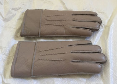 Китай Овчина двойных людей стороны выровняла кожаные перчатки мягко теплые для зимы/управлять поставщик