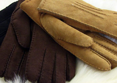 Китай Хандсевн самые теплые перчатки овчины, перчатки Шеарлинг ламбскин дам неподдельные суэдед поставщик