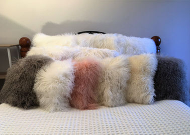 Китай Валик ламбсвоол длинной подушки меха овец овчины волос реальной курчавой монгольский поставщик