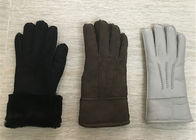 Китай Роскошные самые теплые перчатки овчины/Миттенс овчины кожаных женщин черноты компания