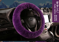 Китай Крышки руля пурпурного меха автомобильные, короткая крышка руля шерстей  компания