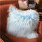 Выполненное на заказ 100% длинные волосы монгольская подушка 45кс45км меха овечки покрасило цвета свободные образцы поставщик