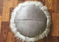 Свет подушки меха длинных волос круглый монгольский - серый приглаживайте с подкладкой меха овец Шеарлинг поставщик