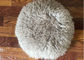 Свет подушки меха длинных волос круглый монгольский - серый приглаживайте с подкладкой меха овец Шеарлинг поставщик