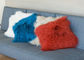 Случай подушки крышки валика монгольского реального меха декоративный для спальни живущей комнаты поставщик