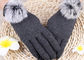 Перчатки с кончиками пальца экрана касания, мягкие перчатки женщин зимы для пользы сотового телефона  поставщик