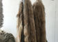 Пушистый подлинный воротник меха енота, естественная отделка клобука меха енота цвета для женщин поставщик