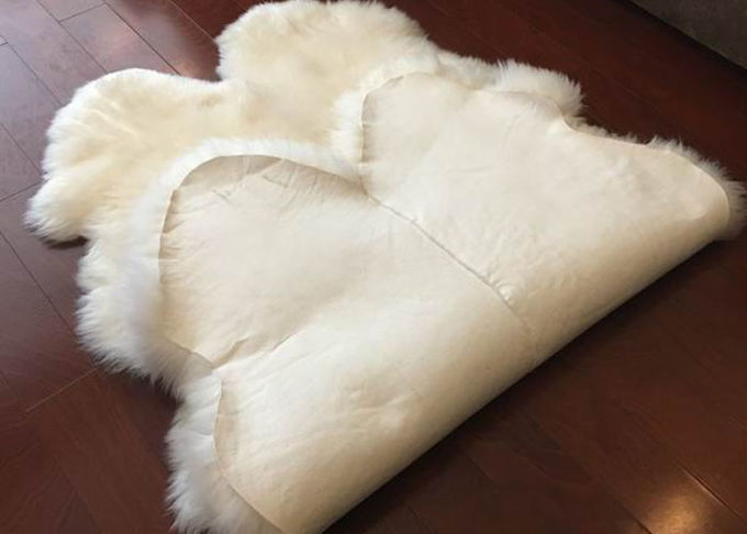Шерсти Мерино домашнего декоративного белого реального половика овчины длинные форма 60 кс 90км естественная 