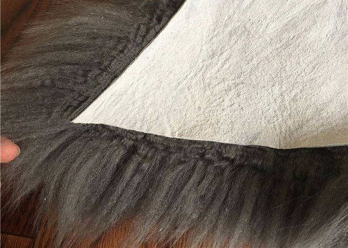 Овчина черноты шерстей реальной шубнины Австралии половика овчины одиночной длинная