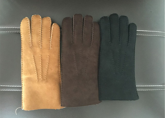 Кашемир выравнивая самые теплые перчатки перчаток овчины с кончиками пальца экрана касания
