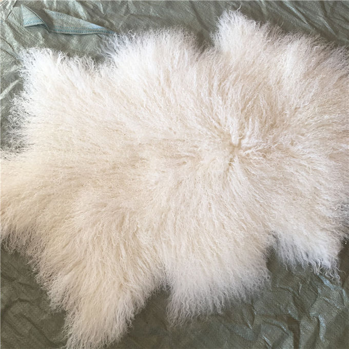 Овчина волос тибетского половика ламбсвоол длинная покрасила монгольский ковер половика плиты меха овечки
