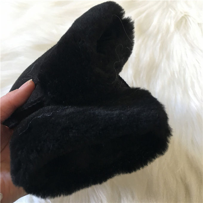 Двойная ватка овчины стороны/выровнянные шерстями рук-зашитые перчатки суэдед перчатка овчины